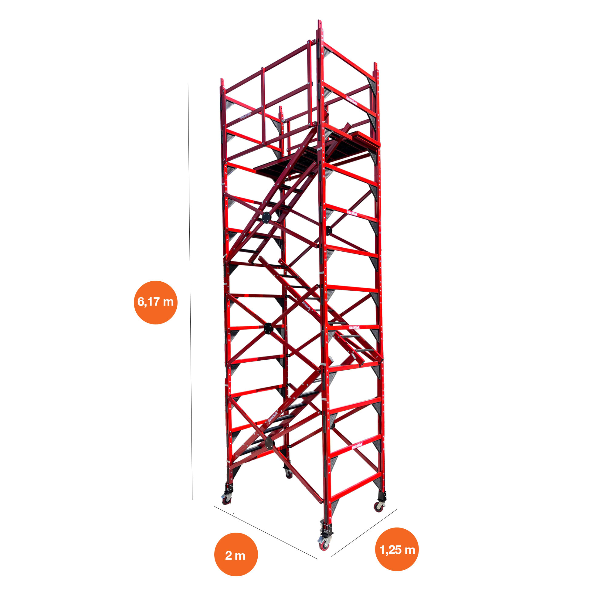 Andamio en Acero 7 m de Trabajo